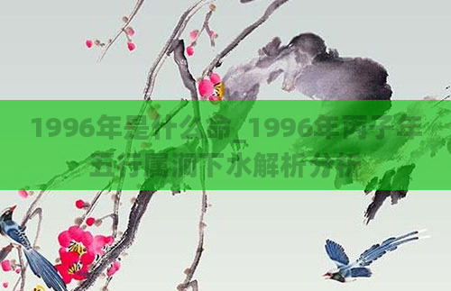 1996年是什么命_1996年丙子年五行属涧下水解析分析