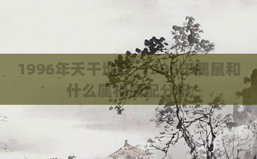 1996年天干地支_1996年属鼠和什么属相最配分析