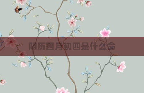 阴历四月初四是什么命