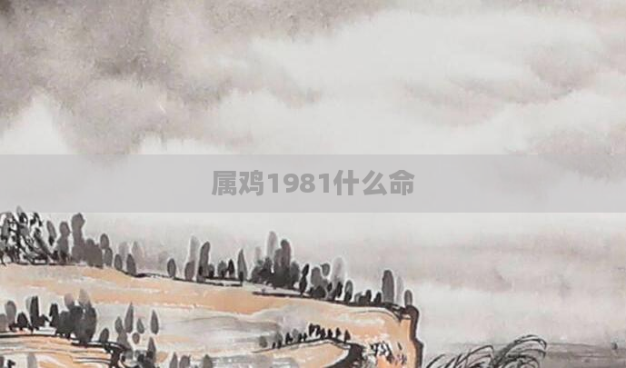 属鸡1981什么命
