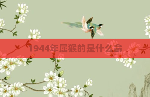 1944年属猴的是什么命