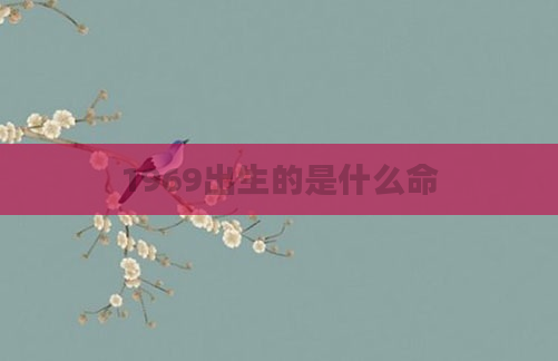 1969出生的是什么命