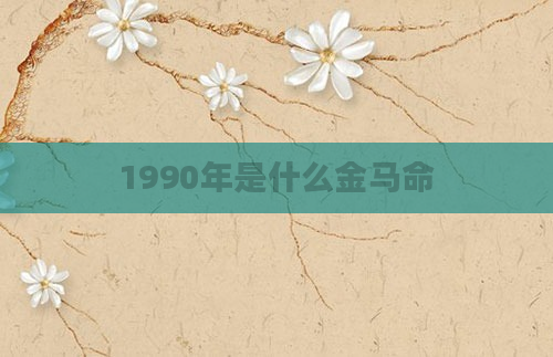1990年是什么金马命