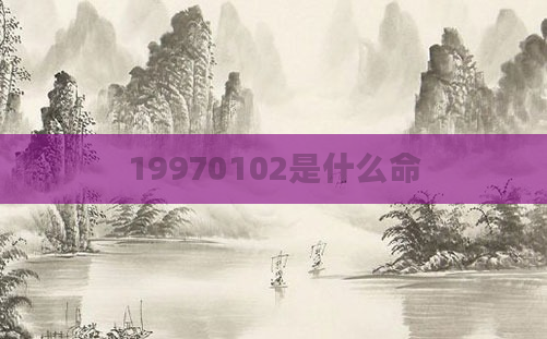 19970102是什么命