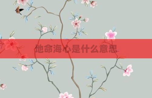 地命海心是什么意思