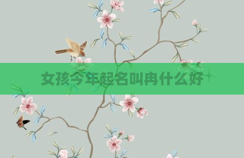 女孩今年起名叫冉什么好