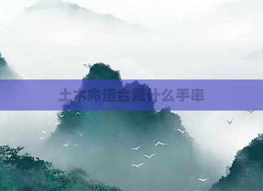 土木命适合戴什么手串