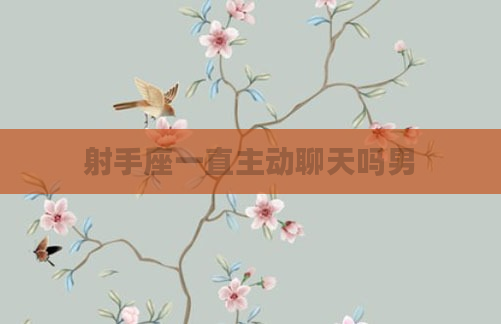 射手座一直主动聊天吗男