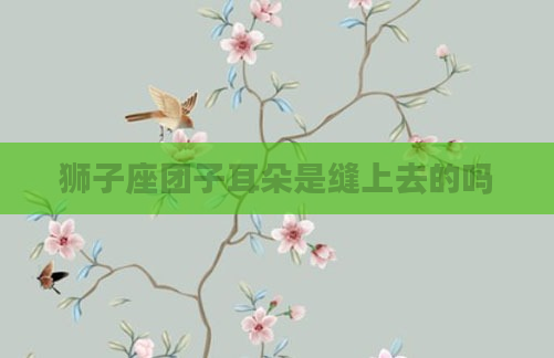 狮子座团子耳朵是缝上去的吗