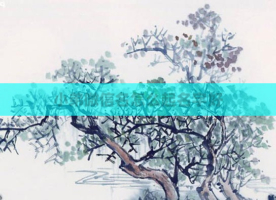 小弟微信名怎么起名字好