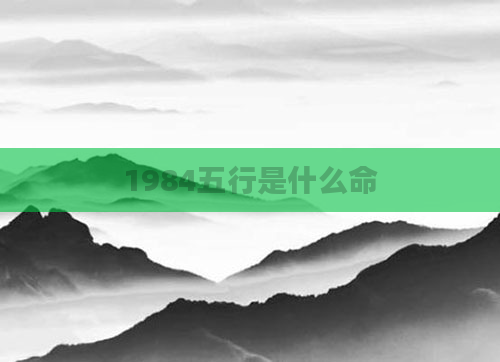 1984五行是什么命